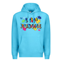 Ocean Blue i am ausome Premium Hoodie - JahusDesignShop