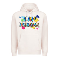 Pale Pink i am ausome Premium Hoodie - JahusDesignShop