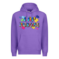 Purple i am ausome Premium Hoodie - JahusDesignShop