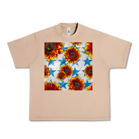Burro patriotic sunflowers and stars Urban Heavy Tee - BundleAndBundleShop
