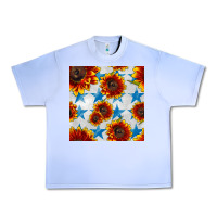 Grape Ice patriotic sunflowers and stars Urban Heavy Tee - BundleAndBundleShop