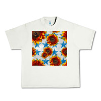 Pistachio patriotic sunflowers and stars Urban Heavy Tee - BundleAndBundleShop