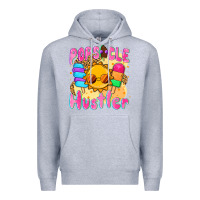 Heather Grey popsicle hustler Premium Hoodie - NancyCooperArtShop