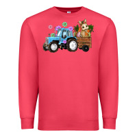 Cardinal easter tracktor bunny carrot flowers  egg Premium Sweatshirt - RanaPortraitStore