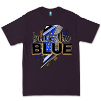 Plum back the blue with lightning bolt Premium Tee - Zillion Design Studio