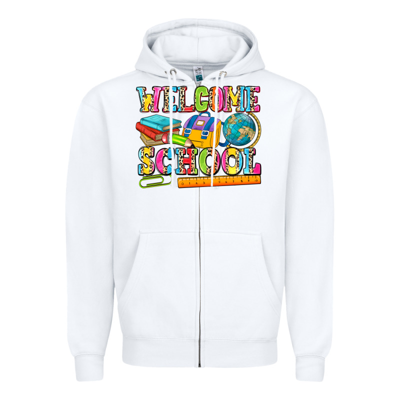 Welcome School Zipper Hoodie by NancyCooperArtShop | Teevron