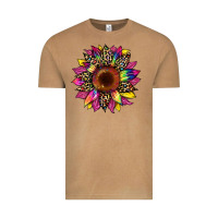 Vintage Camel tie dye leopard sunflower Vintage Tee - Artiststas