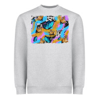 Heather Grey easter butterfly with glitter and cowhide  background Heavyweight Sweatshirt - Artiststas