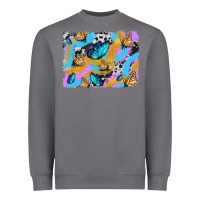 Storm easter butterfly with glitter and cowhide  background Heavyweight Sweatshirt - Artiststas