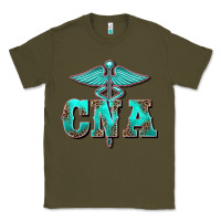 Army Green western nurse certified nurse assistant medilcal symbol Classic Tee - BarkalooDesign