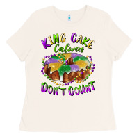 Bone mardi gras king cake calories don't count Ladies Tee - RanaPortraitStore