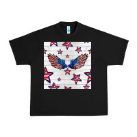 Black patriotic eagle wing Urban Heavy Tee - BundleAndBundleShop