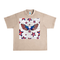 French Oak patriotic eagle wing Urban Heavy Tee - BundleAndBundleShop
