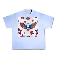 Grape Ice patriotic eagle wing Urban Heavy Tee - BundleAndBundleShop