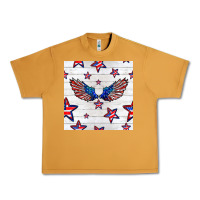 Patriotic Eagle Wing Urban Heavy Tee | Teevron