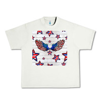 Pistachio patriotic eagle wing Urban Heavy Tee - BundleAndBundleShop