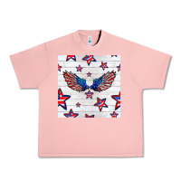 Salmon patriotic eagle wing Urban Heavy Tee - BundleAndBundleShop