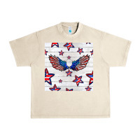 Sandshell patriotic eagle wing Urban Heavy Tee - BundleAndBundleShop