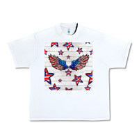 White patriotic eagle wing Urban Heavy Tee - BundleAndBundleShop