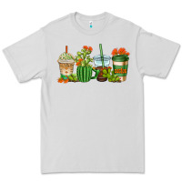 Dove Grey cactus coffee cups Premium Tee - AdoDesignShop