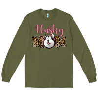 Army Green Husky Mom Long Sleeve Tee - Jasminsmagicworld