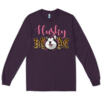Plum Husky Mom Long Sleeve Tee - Jasminsmagicworld