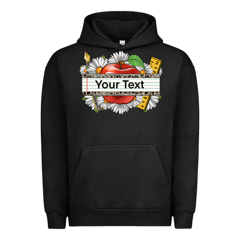 Floral Teacher Custom Name Urban Hoodie by CowGirlArtShop | Teevron