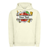 Pigment Pistachio floral teacher custom name Urban Hoodie - CowGirlArtShop