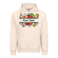 Sandshell floral teacher custom name Urban Hoodie - CowGirlArtShop