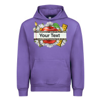 Tulip floral teacher custom name Urban Hoodie - CowGirlArtShop
