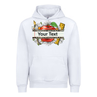 White floral teacher custom name Urban Hoodie - CowGirlArtShop