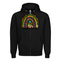 Black teachers we do it all rainbow Zipper Hoodie - NancyCooperArtShop