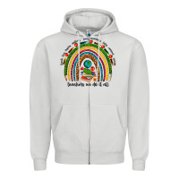 Dove Grey teachers we do it all rainbow Zipper Hoodie - NancyCooperArtShop