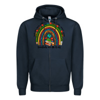 Navy teachers we do it all rainbow Zipper Hoodie - NancyCooperArtShop
