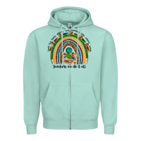 Seafoam teachers we do it all rainbow Zipper Hoodie - NancyCooperArtShop