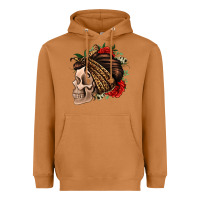 Meerkat leopard bandana and roses skull Heavyweight Hoodie - Jasminsmagicworld