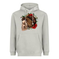 Moon Dust leopard bandana and roses skull Heavyweight Hoodie - Jasminsmagicworld