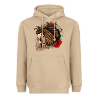Mushroom leopard bandana and roses skull Heavyweight Hoodie - Jasminsmagicworld