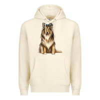 Sandshell collie with bandanna Premium Hoodie - texasbilliewilder