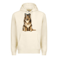 Tofu collie with bandanna Premium Hoodie - texasbilliewilder