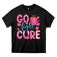 Black go fight cure Heavy Core Tee - Zillion Design Studio