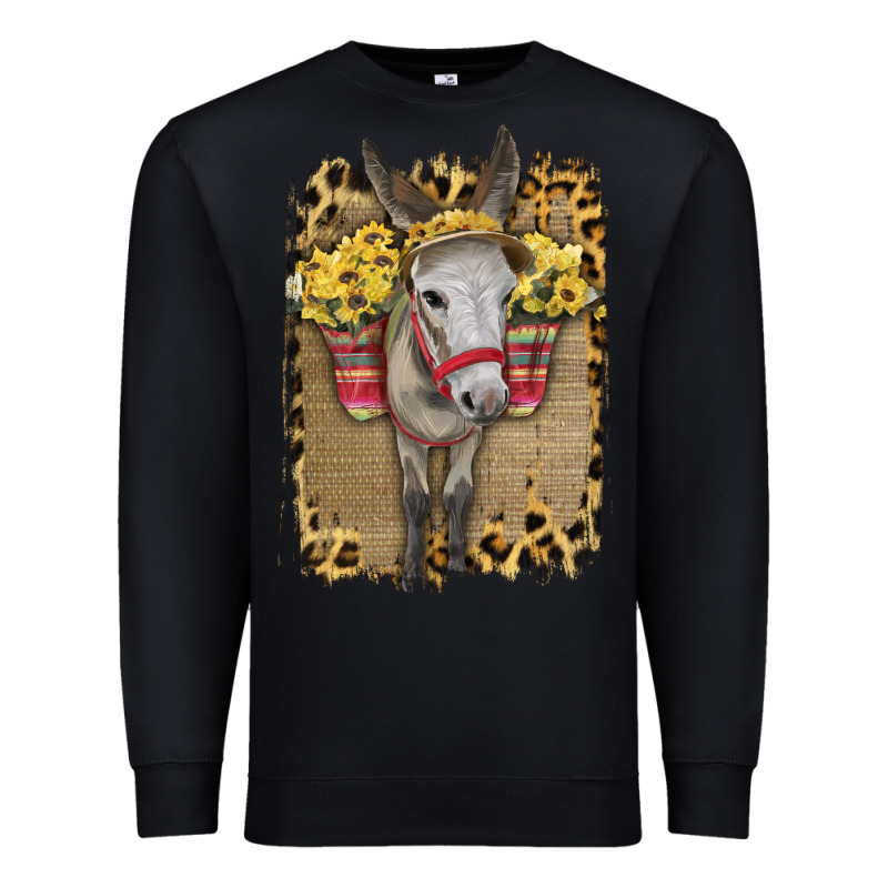 Donkey With Sunflowers Premium Sweatshirt by Bettercallsaul | Teevron