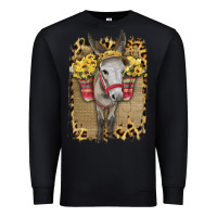 Black Donkey With Sunflowers Premium Sweatshirt - Bettercallsaul