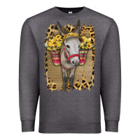 Charcoal Heather Donkey With Sunflowers Premium Sweatshirt - Bettercallsaul