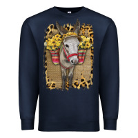 Navy Donkey With Sunflowers Premium Sweatshirt - Bettercallsaul