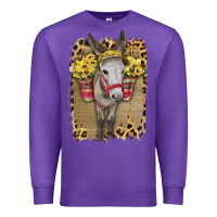 Purple Donkey With Sunflowers Premium Sweatshirt - Bettercallsaul