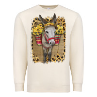 Sandshell Donkey With Sunflowers Premium Sweatshirt - Bettercallsaul