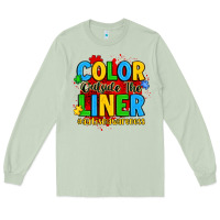 Color Outside The Liner Autism Awareness Long Sleeve Tee | Teevron