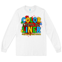 White color outside the liner autism awareness Long Sleeve Tee - JahusDesignShop