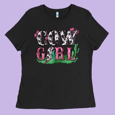 Cowgirl Lightning Bolt Ladies Tee Designed By Zillion Design Studio